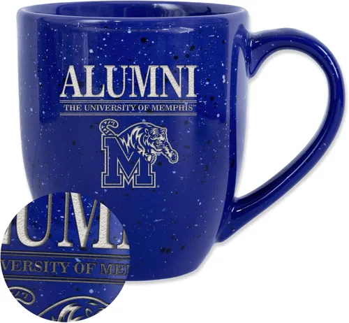 Vista 96 de Rico Industries NCAA Illinois Fighting Illini Alumni - Taza de café de cerámica moteada grabada con láser de 16 onzas