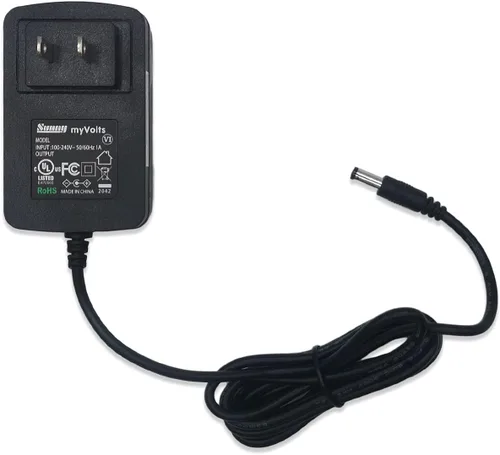 Vista 2 de MyVolts Adaptador de fuente de alimentación de 12 V compatible con compresor de aire inalámbrico Ontel Air Hawk 2 - Enchufe de EE. UU