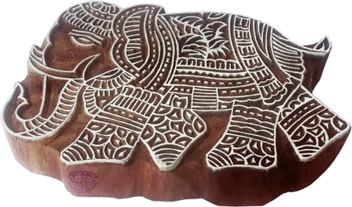 Vista 48 de Bloque de impresión tradicional patrón de caballo grande sello de madera grande