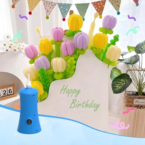 Vista 5 de 206 Balloon Pump Electric Air Pump for Long Balloon Inflator Blower for Foil Twisty Animal Balloons for Birthday Party Celebration Balloons