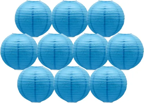 Vista 36 de Linternas de papel doradas chinas, japonesas, colgantes, redondas, para decoración de fiesta de Año Nuevo y Año Nuevo Lunar (12 unidades)