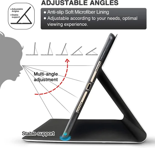 Vista 6 de Funda compatible con iPad Air de 11 pulgadas M3 M2 2025/2024 de 7ª/6ª generación y funda Air de 5ª/4ª generación de 10.9 pulgadas 2022/2020
