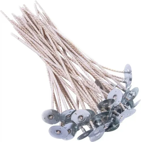 Vista 9 de 100 unidades de mechas ECO de 2 mechas para velas de soja, mecha de vela preencerada de 6 pulgadas para elaboración de velas, mecha de vela gruesa
