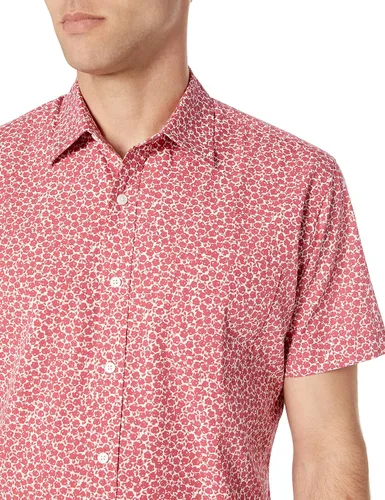 Vista 4 de Tienda Essentials - Camisa de popelina de manga corta de ajuste regular para hombre