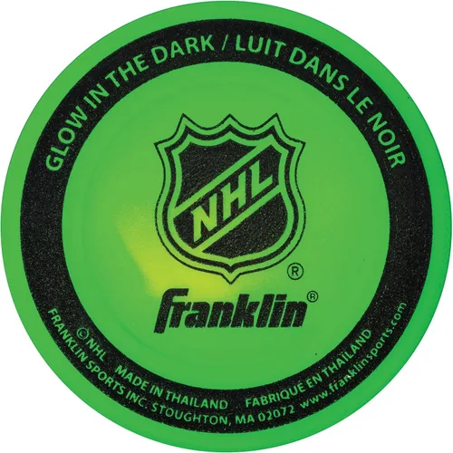 Vista 5 de Franklin Sports Disco de hockey callejero de la NHL - Disco de hockey sin rebote para exteriores y patines - Tamaño oficial para juegos de niños
