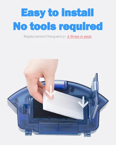 Vista 5 de Piezas de repuesto Filtros Cepillos laterales para Eufy RoboVac 11S, 25C, 30, 30C, 35C, Robovac 15C, 12, robot aspirador, piezas de repuesto, 6