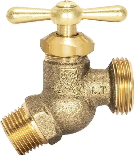 Vista 4 de Eastman Babero de manguera sin torceduras macho, conexión MIP de 1/2 pulgada, accesorio de plomería de latón, 20205