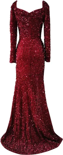 Vista 6 de CocktailDresses 2023 Fashion Temperament Long Sleeve Sequins Dress Evening Dress New Years Eve Dress