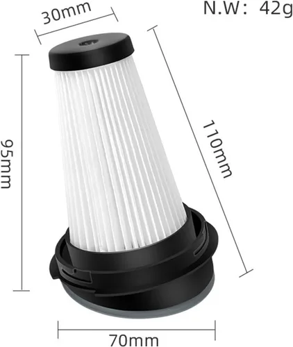 Vista 6 de Filtro HEPA de repuesto para aspiradora, compatible con Rowenta ZR005202 lavable, fácil de quitar y reemplazar