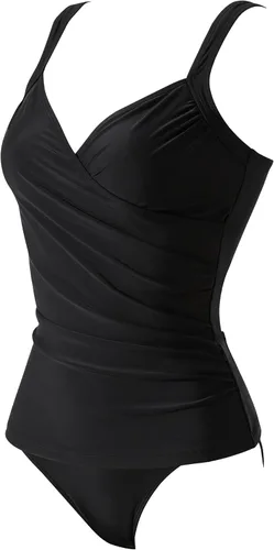 Vista 5 de SUUKSESS Traje de baño tankini sexy con efecto de realce y control de abdomen para mujer