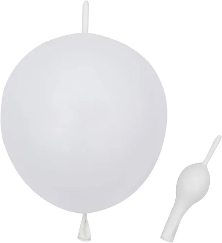 Vista 16 de Globos de eslabones de 12 pulgadas, globos de látex Quick Linkale 60 piezas para bodas, cumpleaños, Halloween, Navidad, decoraciones de festivales