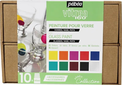 Vista 10 de Pebeo Pintura Vitrea 160, 6 x 0.7 fl oz, surtido