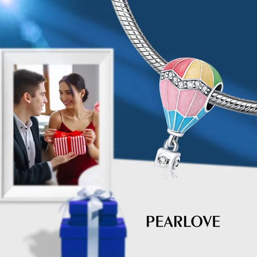 Vista 6 de PEARLOVE Abalorio para pulsera, cuentas para mujer, corona de mariposa, ojo malvado, guitarra, tierra, colgantes, cuentas, regalo de joyería, Metal