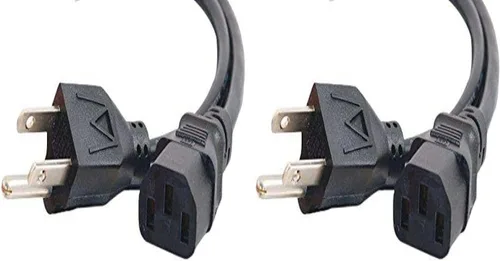 Vista 91 de Cable de alimentación C2G, cable de extensión corto, cable de extensión de alimentación, cable de alimentación de bloqueo, 10A, 250V, negro, 1 pie