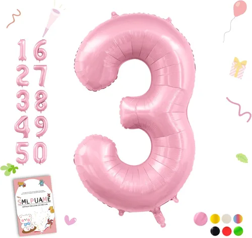 Vista 94 de Globos grandes de 40 pulgadas de números del 0 al 9, globos numéricos para decoración de fiesta de cumpleaños, globos de helio de aluminio