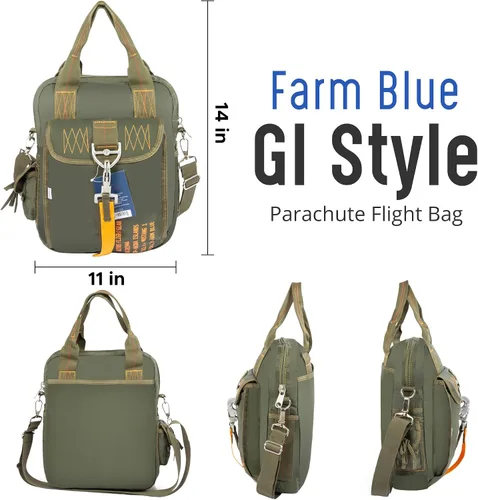 Vista 4 de Farm Blue Bolsa táctica de vuelo Bolsa para casco de piloto de paracaídas Estilo militar