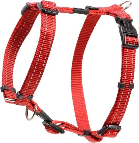 Vista 6 de Arnés reflectante ajustable para perros pequeños a medianos; collar y correa a juego disponibles, negro