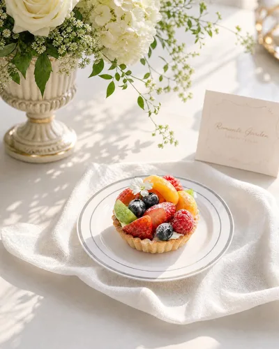 Vista 3 de bUCLA 100 platos de plástico con borde plateado, platos desechables de 7.5 pulgadas, ideales para bodas, fiestas y Navidad