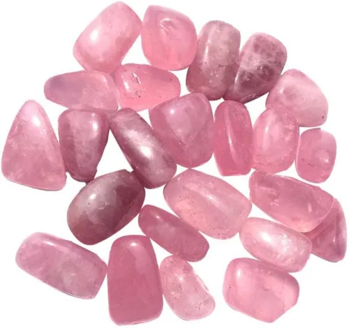 Vista 4 de EXCEART Piedras de cristal de cuarzo rosa, piedras de cristal rodado, piedras irregulares rosas para el hogar, pecera, adorno de maceta de 1.2-1.6