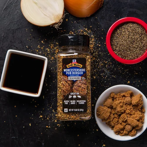 Vista 7 de McCormick Grill Mates Worcestershire Pub Burger Seasoning - Condimento para hamburguesas, 10.62 oz