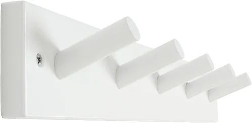 Vista 10 de SKOLOO Perchero de Pared de Bambú Montado en la Pared, 16 Pulgadas de Agujero a Agujero, 5 Clavos de Bambú para Pared para Colgar Ropas, Batas