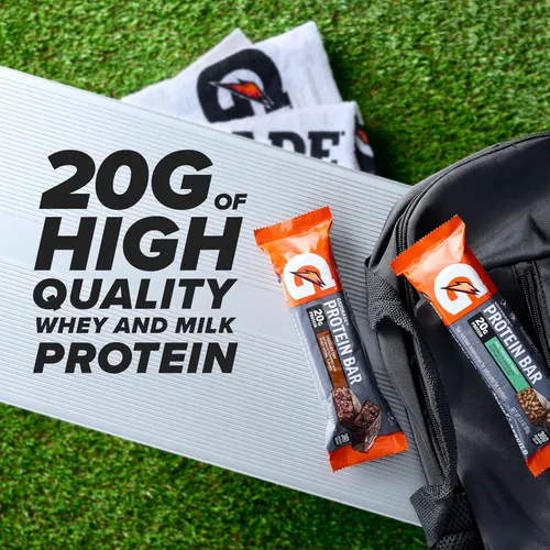 Vista 4 de Gatorade - Barras de recuperación de proteína de suero de leche, 12 unidades, sabor malvavisco (paquete de 1)