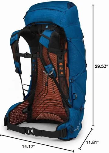 Vista 5 de Osprey Exos 48 Mochila ultraligera para hombre Lazo azul