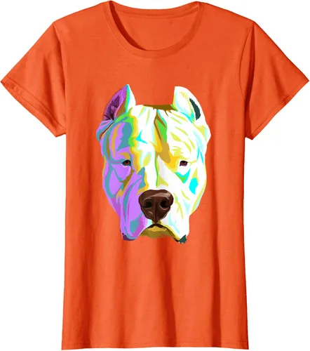 Vista 44 de Colorida camiseta Dogo Argentino, Negro, S