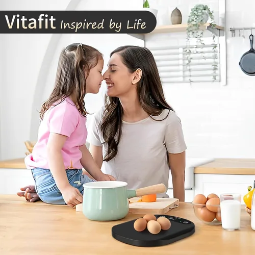 Vista 7 de Vitafit - Báscula digital para alimentos de 15 kg/33 lb de alta precisión de 0.1 oz/1 g, nuestra propia báscula de cocina de fábrica profesional