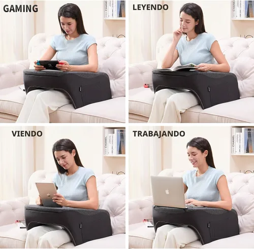 Vista 5 de Cooloo8 - Almohada de lectura con reposabrazos, almohada de escritorio extragrande