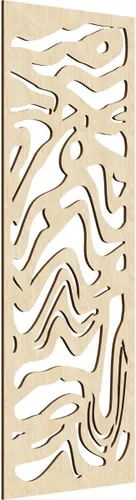 Vista 178 de 9 3/8"W x 24 3/8"H x 1/4"T Northfield Decorativos Paneles de Pared de Madera Calado, Abedul