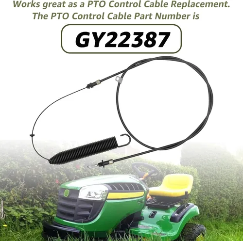 Vista 2 de GY22387 Cable de control de toma de fuerza para John Deere E100 D100 D110 107S S100 X105 L100