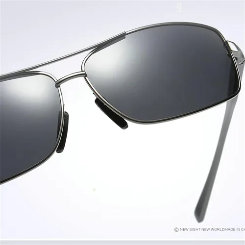 Vista 6 de willochra Gafas de sol polarizadas de magnesio de aluminio para hombres y mujeres, lentes de sol para lectores completos Negro