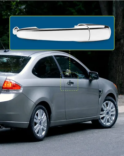 Vista 7 de LUJUNTEC Manija de puerta delantera derecha exterior para Ford para Edge