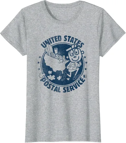 Vista 9 de USPS Camiseta Mr Zip US Postal Service, Gris Gris Oscuro
