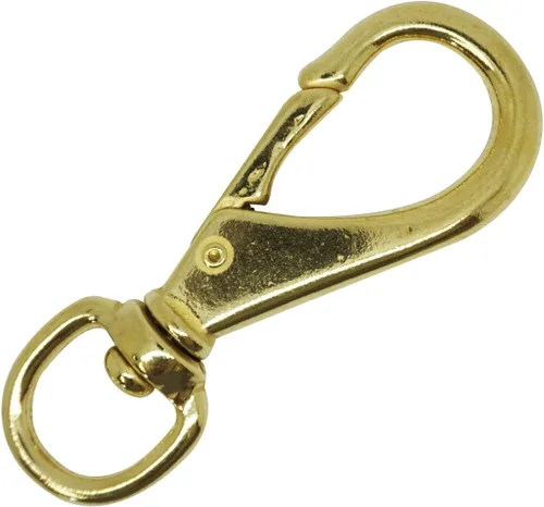 Vista 10 de Scuba Choice Ganchos giratorios con correa de cincha, gancho de latón industrial de grado marino de 3-1/4 pulgadas para banderas, buceo y correas