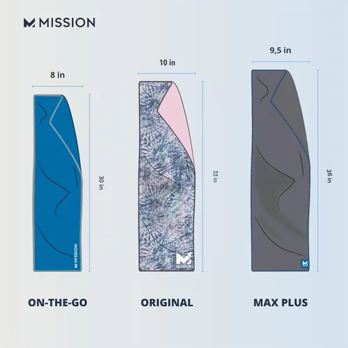 Vista 9 de MISSION Toalla refrescante original, microfibra suave y duradera, enfría hasta 2 horas, protección solar UPF 50, lavable a máquina Jaspe