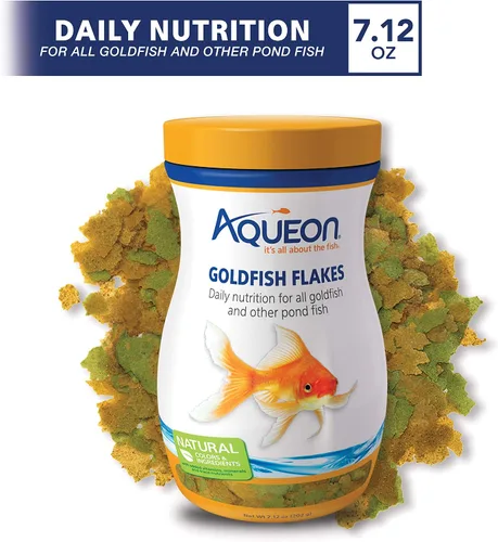 Vista 2 de Aqueon Goldfish Fish - Copos de comida de pescado, 7.12 onzas (paquete de 2)