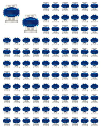 Vista 7 de QWORK Paquete de 100 conectores de 3 cables eléctricos IDC 314-BOX para cables 22-14 AWG