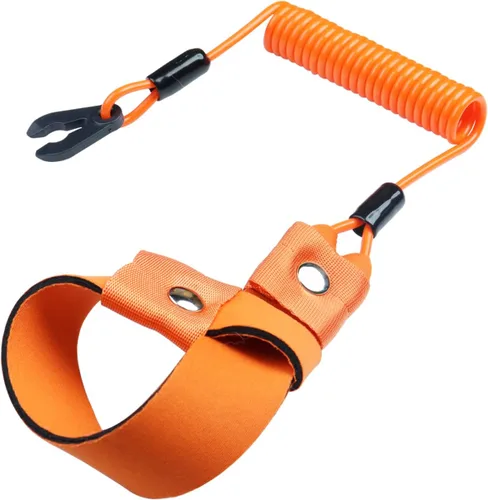 Vista 10 de Cordón de Interruptor de Parada de Emergencia para Barco Adecuado para Yamaha Jet Ski Waverunner, Ajuste Universal, Azul, Paquete de 1, Tirador