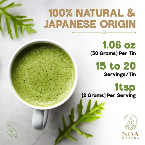 Vista 4 de NOA Matcha Matcha de origen único de grado ceremonial