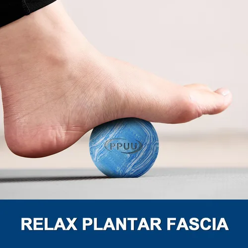 Vista 2 de Bola de lacrosse de masaje para liberación miofascial y de punto gatillo, nudos musculares, terapia de yoga, mejora la movilidad articular y alivia