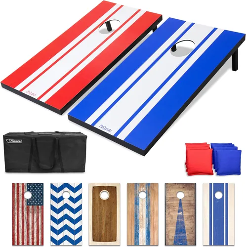 Vista 9 de GoSports Portable Cornhole Sets- Includes 2 Boards, 8 Bean Bags, Carry Case