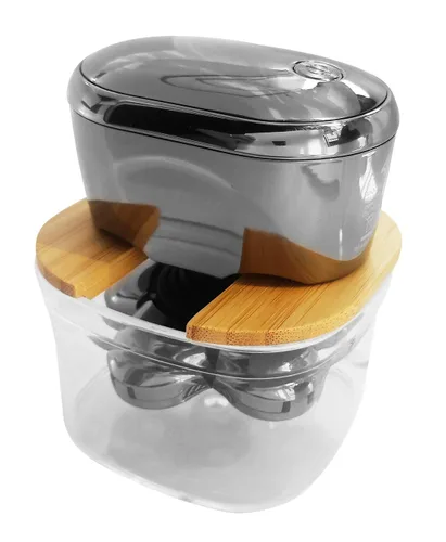 Vista 7 de FitSand - Soporte de enjuague para afeitadora de bambú compatible con Skull Shaver Pitbull Gold PRO GX5