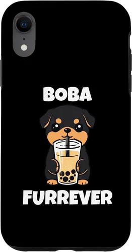 Vista 8 de iPhone 15 Rottweiler Boba Furrever Funny Dog Bubble Tea Case