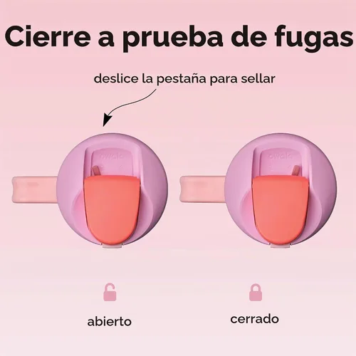 Vista 3 de Owala FreeSip - Botella de agua de acero inoxidable, 30 onzas, pastel de comida de ángel Angel Food Cake