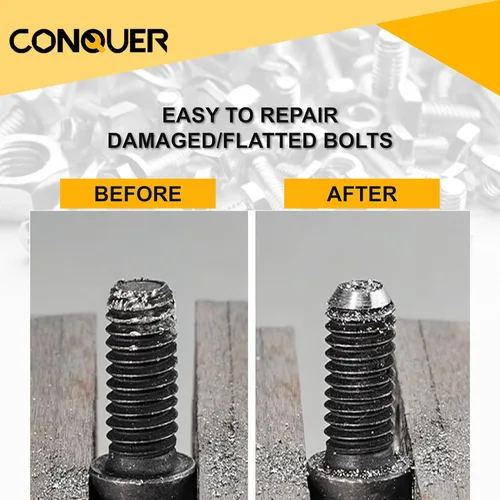 Vista 5 de Conquer Tools Ultimate Precision Bundle: Juego de herramientas de chaflán de desbarbado con hoja de tungsteno premium y barra de extensión magnética
