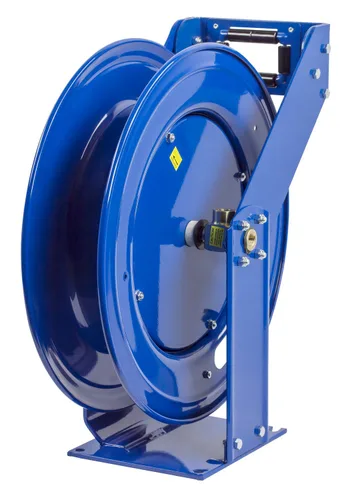 Vista 5 de Coxreels TSHL-N-650 Carrete de manguera con resorte de trabajo pesado Supreme Duty para aire/agua/aceite: 1" I.D., capacidad de manguera de 50