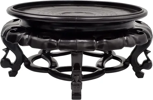 Vista 11 de fengshuisale Oriental Furniture - Soporte para pecera, base de jarrón estable para decoración del hogar (4.7 pulgadas)