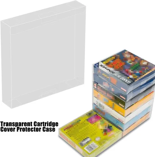 Vista 6 de 10Pcs Game Card Cartridge Case, Transparent Scratch-Proof Plastic Game Card Protective Case Intend for Nintendo Game Boy GBA Boxed Game